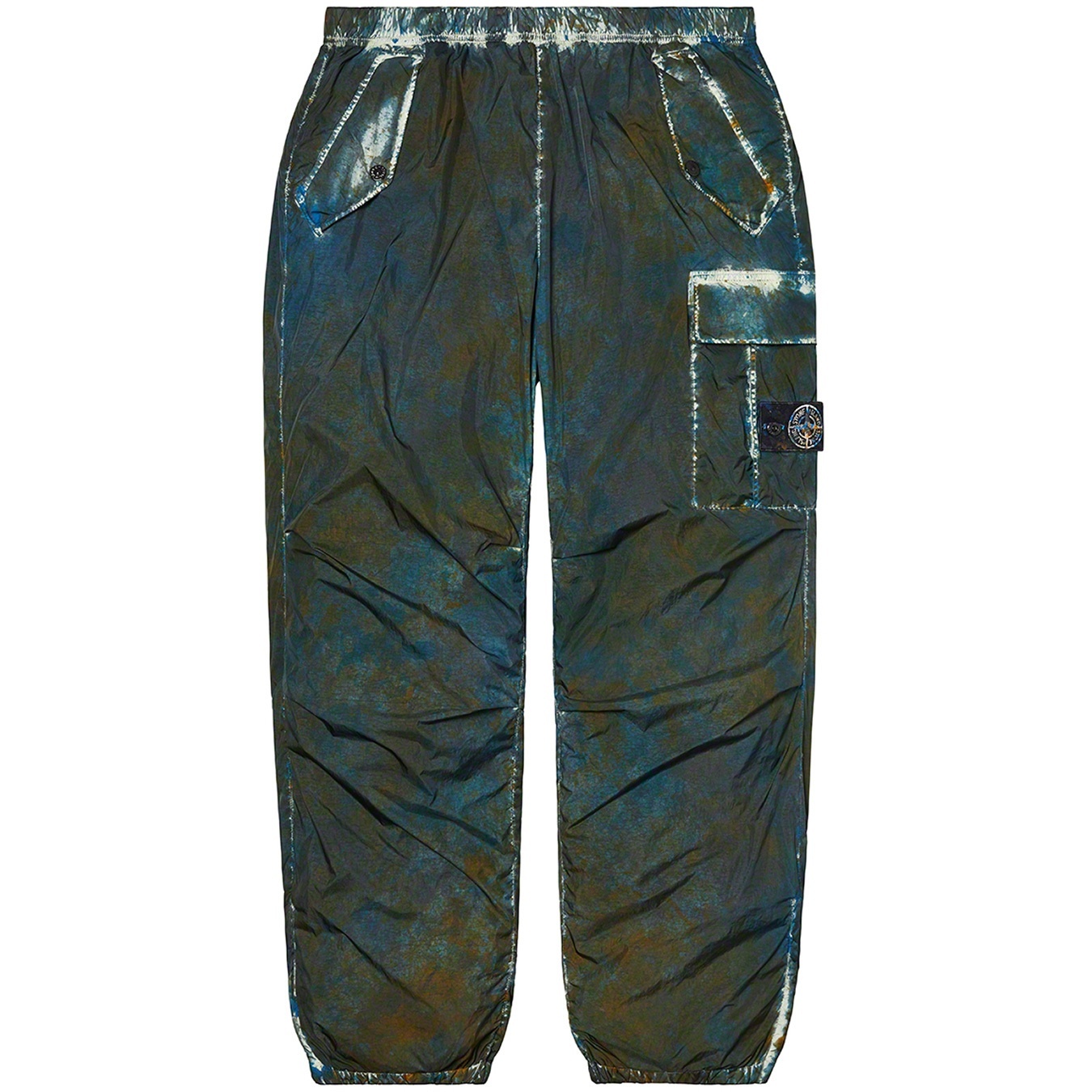 Supreme®/Stone Island® Painted Camo Nylon Cargo Pant view 3